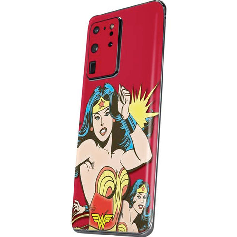 DC Comics Wonder Woman Vintage Action pose Galaxy S20 Ultra 5G Skin