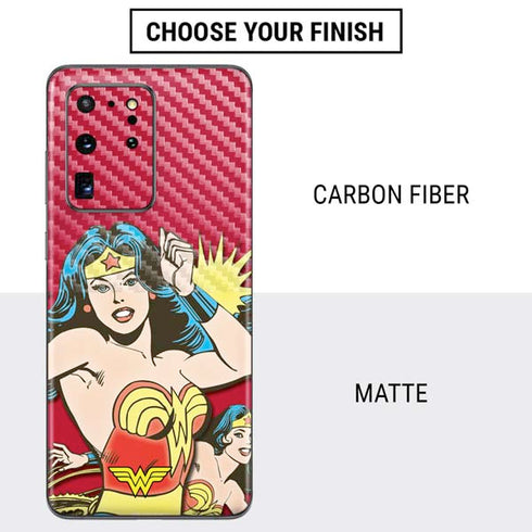 DC Comics Wonder Woman Vintage Action pose Galaxy S20 Ultra 5G Skin