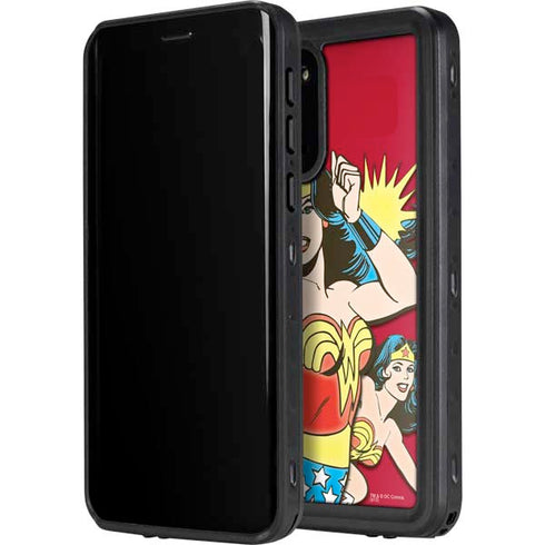 DC Comics Wonder Woman Vintage Action pose Galaxy S20 Waterproof Case