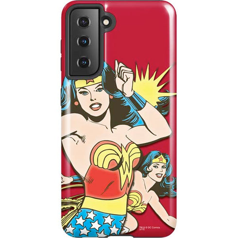 DC Comics Wonder Woman Vintage Action pose Galaxy S21 5G Pro Case