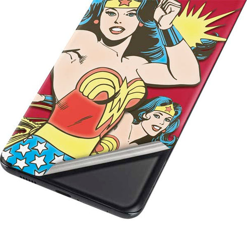 DC Comics Wonder Woman Vintage Action pose Galaxy S21 5G Skin