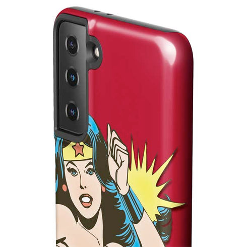 DC Comics Wonder Woman Vintage Action pose Galaxy S21 FE Pro Case