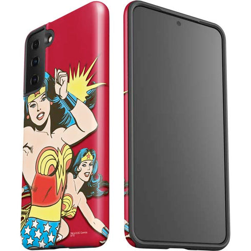 DC Comics Wonder Woman Vintage Action pose Galaxy S21 FE Pro Case