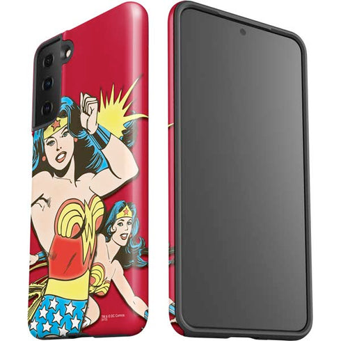 DC Comics Wonder Woman Vintage Action pose Galaxy S21 Plus 5G Pro Case