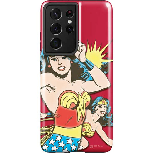 DC Comics Wonder Woman Vintage Action pose Galaxy S21 Ultra 5G Pro Case