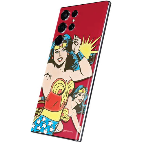 DC Comics Wonder Woman Vintage Action pose Galaxy S22 Ultra Skin
