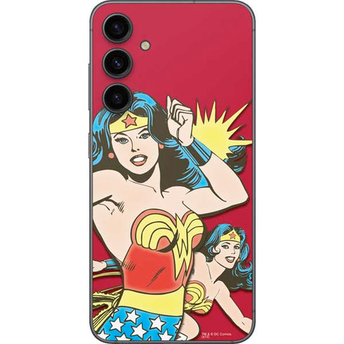 DC Comics Wonder Woman Vintage Action pose Galaxy S23 FE Skin