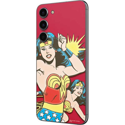 DC Comics Wonder Woman Vintage Action pose Galaxy S23 Plus Skin