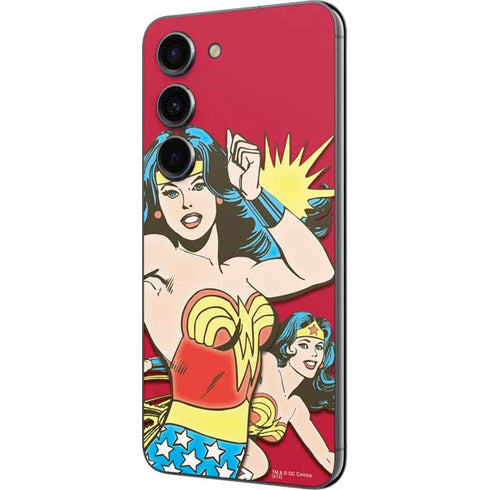 DC Comics Wonder Woman Vintage Action pose Galaxy S23 Skin