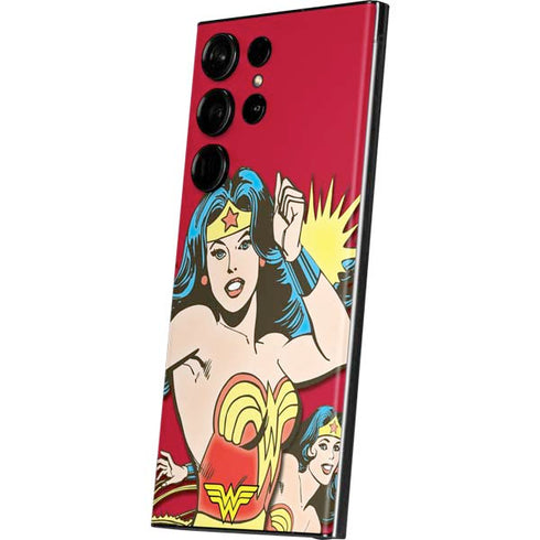 DC Comics Wonder Woman Vintage Action pose Galaxy S23 Ultra Skin