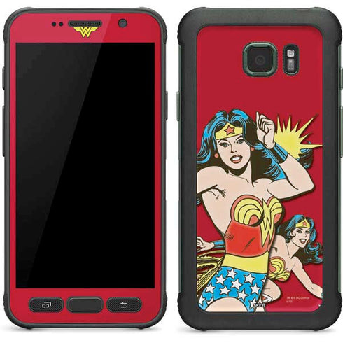 DC Comics Wonder Woman Vintage Action pose Galaxy S7 Active Skin