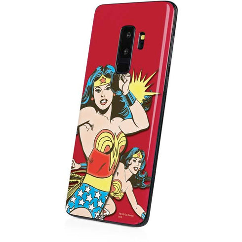 DC Comics Wonder Woman Vintage Action pose Galaxy S9 Plus Skin