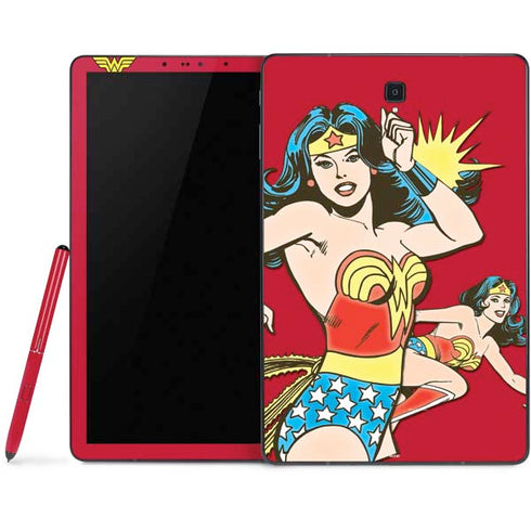DC Comics Wonder Woman Vintage Action pose Samsung Galaxy Tab Skin