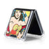 DC Comics Wonder Woman Vintage Action pose Galaxy Z Flip5 5G Clear Case