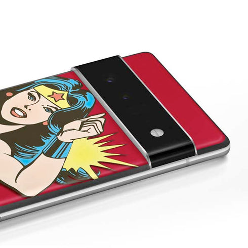 DC Comics Wonder Woman Vintage Action pose Google Pixel 6 Pro Skin