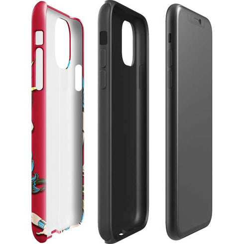 DC Comics Wonder Woman Vintage Action pose iPhone 11 Impact Case