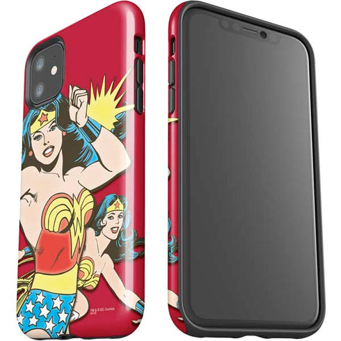 DC Comics Wonder Woman Vintage Action pose iPhone 11 Impact Case