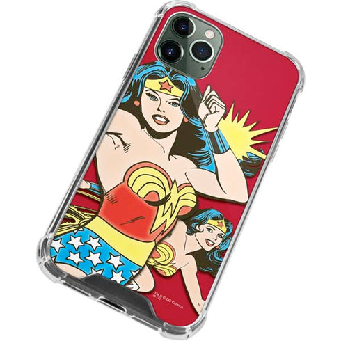 DC Comics Wonder Woman Vintage Action pose iPhone 11 Pro Max Clear Case
