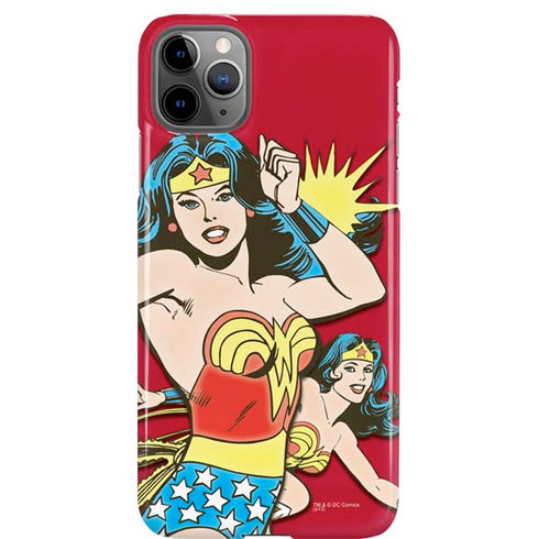 DC Comics Wonder Woman Vintage Action pose iPhone 11 Pro Max Lite Case