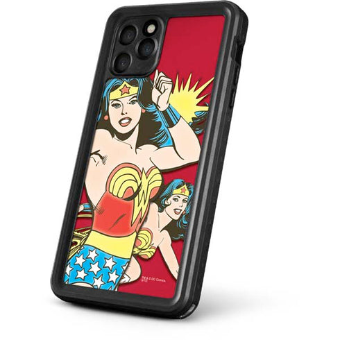 DC Comics Wonder Woman Vintage Action pose iPhone 11 Pro Max Waterproof Case