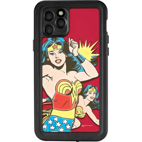 DC Comics Wonder Woman Vintage Action pose iPhone 11 Pro Waterproof Case