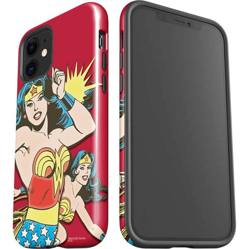 DC Comics Wonder Woman Vintage Action pose iPhone 12 Impact Case