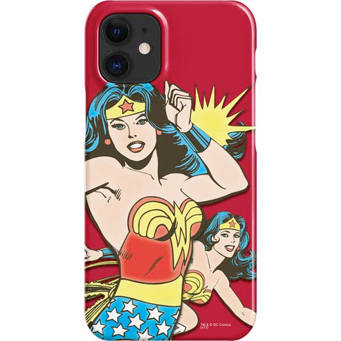 DC Comics Wonder Woman Vintage Action pose iPhone 12 Mini Lite Case