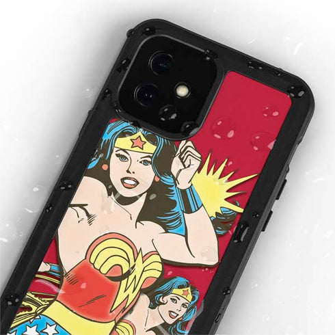DC Comics Wonder Woman Vintage Action pose iPhone 12 Mini Waterproof Case