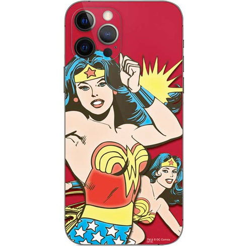 DC Comics Wonder Woman Vintage Action pose iPhone 12 Pro Skin