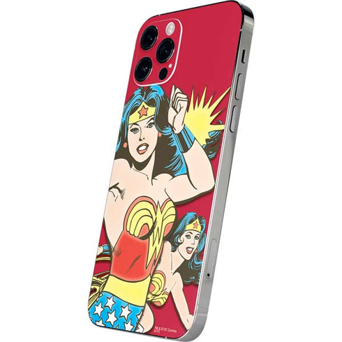DC Comics Wonder Woman Vintage Action pose iPhone 12 Pro Skin