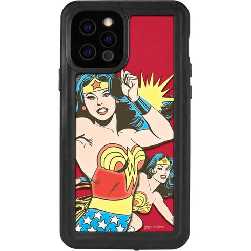DC Comics Wonder Woman Vintage Action pose iPhone 12 Pro Waterproof Case