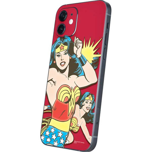 DC Comics Wonder Woman Vintage Action pose iPhone 12 Skin