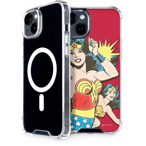 DC Comics Wonder Woman Vintage Action pose iPhone 13 MagSafe Case