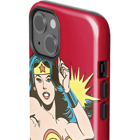 DC Comics Wonder Woman Vintage Action pose iPhone 15 Impact Case