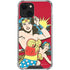 DC Comics Wonder Woman Vintage Action pose iPhone 14 Plus Clear Case