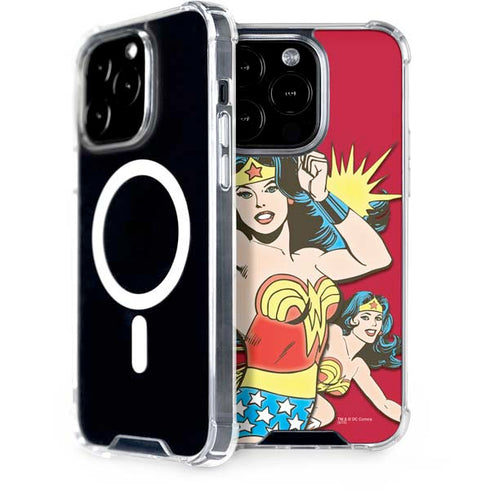DC Comics Wonder Woman Vintage Action pose iPhone 15 Pro MagSafe Case