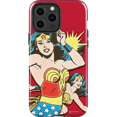 DC Comics Wonder Woman Vintage Action pose iPhone 15 Pro Max Impact Case