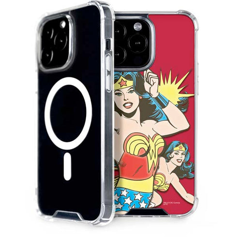 DC Comics Wonder Woman Vintage Action pose iPhone 14 Pro Max MagSafe Case