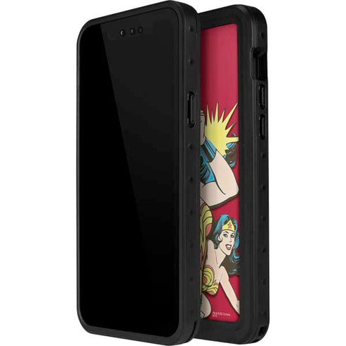 DC Comics Wonder Woman Vintage Action pose iPhone 14 Pro Max Waterproof Case