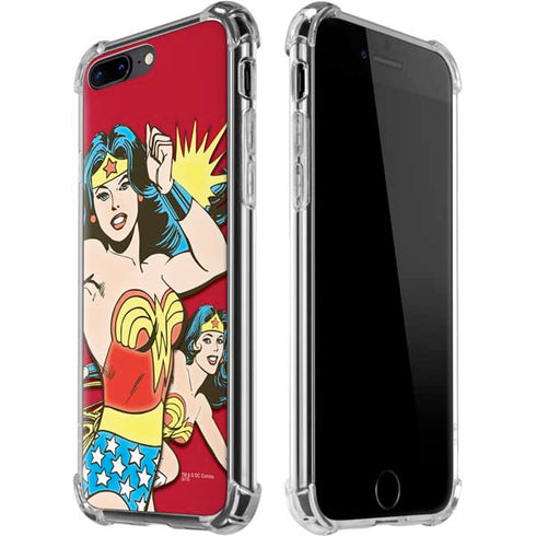 DC Comics Wonder Woman Vintage Action pose iPhone 7/8 Plus Clear Case