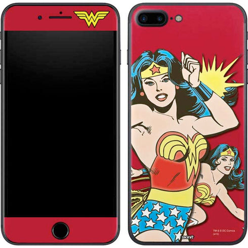DC Comics Wonder Woman Vintage Action pose iPhone 7 Plus Skin