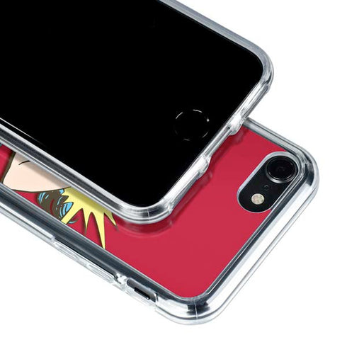 DC Comics Wonder Woman Vintage Action pose iPhone SE (2nd & 3rd Gen) Clear Case