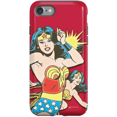 DC Comics Wonder Woman Vintage Action pose iPhone SE (2nd & 3rd Gen) Pro Case