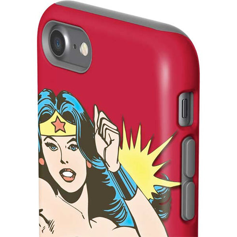 DC Comics Wonder Woman Vintage Action pose iPhone SE (2nd & 3rd Gen) Pro Case