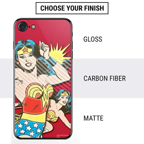 DC Comics Wonder Woman Vintage Action pose iPhone SE (2nd & 3rd Gen) Skin