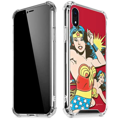 DC Comics Wonder Woman Vintage Action pose iPhone XR Clear Case