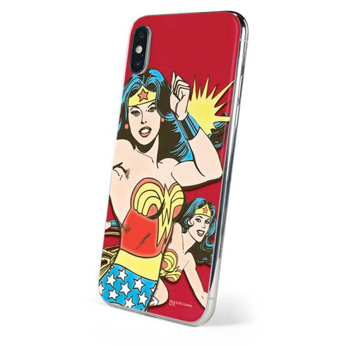 DC Comics Wonder Woman Vintage Action pose iPhone XS Skin