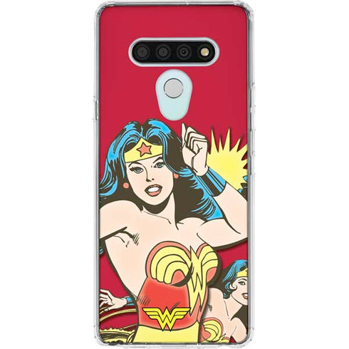 DC Comics Wonder Woman Vintage Action pose LG Stylo 6 Clear Case