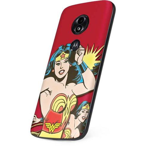 DC Comics Wonder Woman Vintage Action pose Moto E5 Play Skin