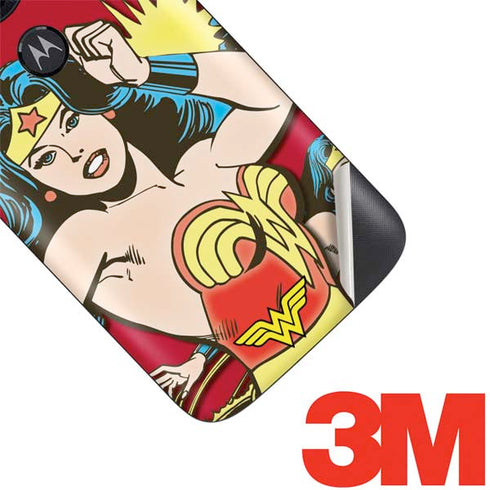 DC Comics Wonder Woman Vintage Action pose Moto E5 Play Skin